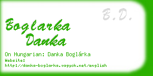 boglarka danka business card