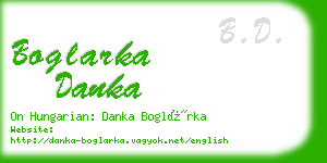 boglarka danka business card